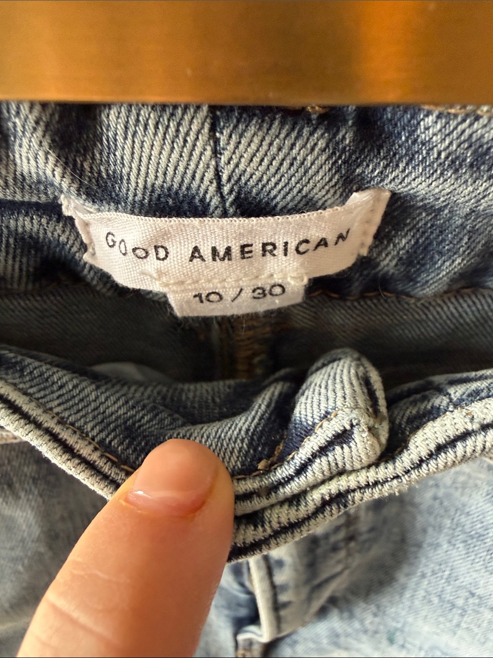 Good American Light Wash Blue Boot Cut Jeans - Picture 2 of 5